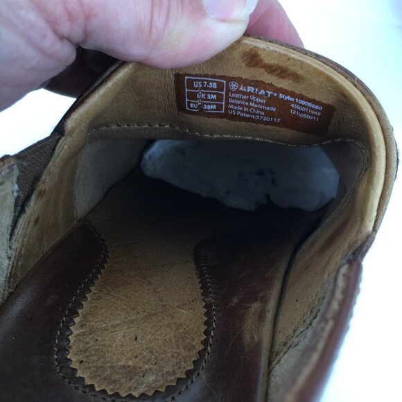 Ariat Bella Brown Leather Slip on Clogs Size 7.5 - Picture 15 of 16